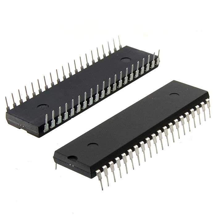AT89S52-24PU, Microchip, 8-,  89S, 24 , 8  -, 256    ,  DIP-40