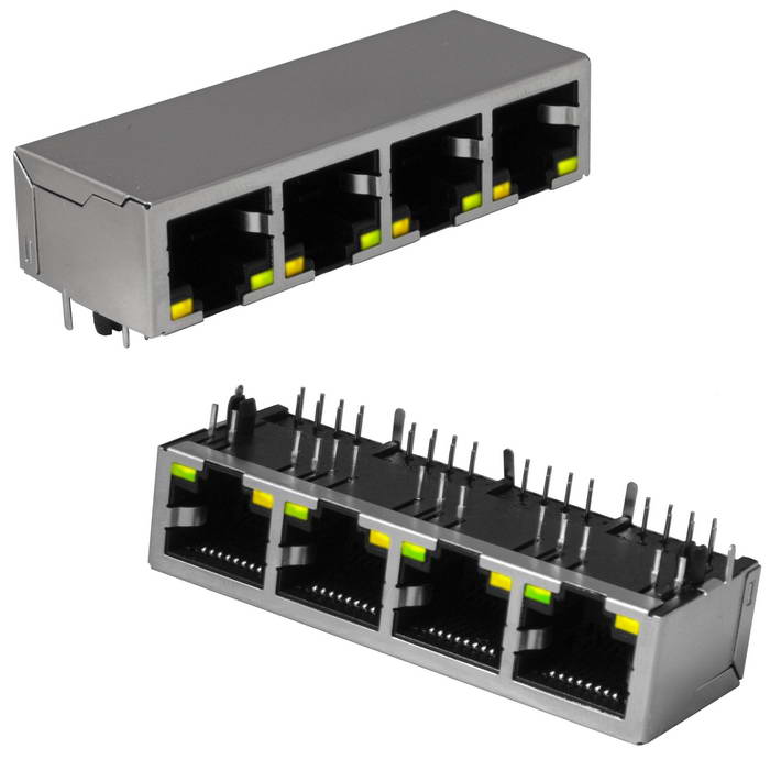    RJ 10P8C FTP RUICHI c LED , 4 